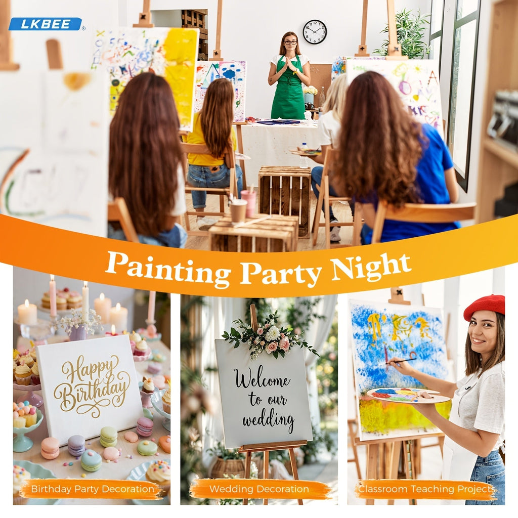 Stretched Canvas Board Set Round and Square Multi-Size Combo 5 to 20 Piece Packs – Pre-Primed Acid-Free Cotton Canvas for Acrylic Pouring Wet-on-Wet Oil Painting Mixed Media and Classroom Teaching