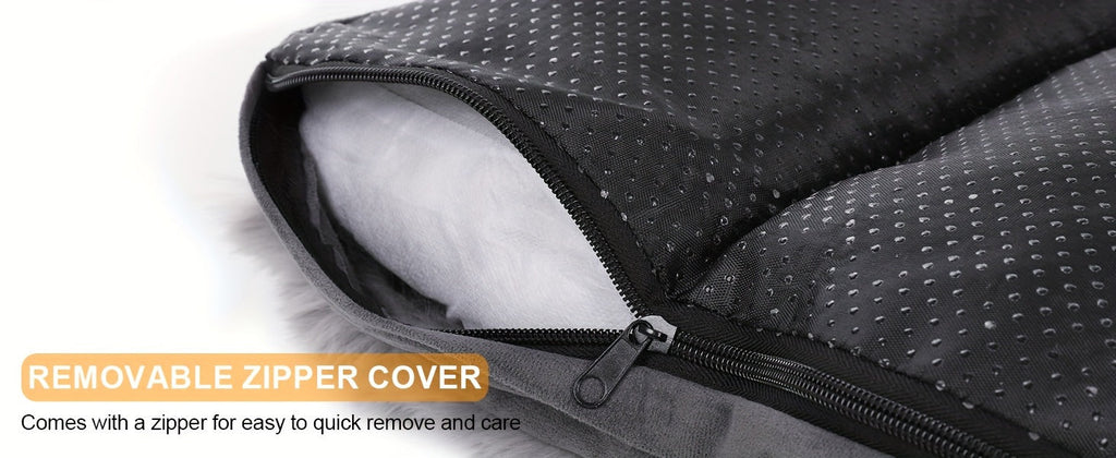 Orthopedic Dog Bed for Large Dogs Memory Foam Pet Bed with Removable Washable Cover Anti-Slip Base Faux Fur – Joint Relief Heavy Duty, Small Medium XL XXL Sizes