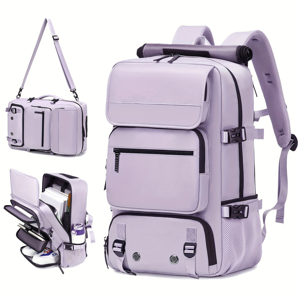 17 Inch Laptop Backpack Large Capacity – Airline Approved Travel Bag with Shoe Compartment, Multi-Pocket Business Work Backpack for Men, Durable Nylon, Hiking & Camping, Small & Large Sizes