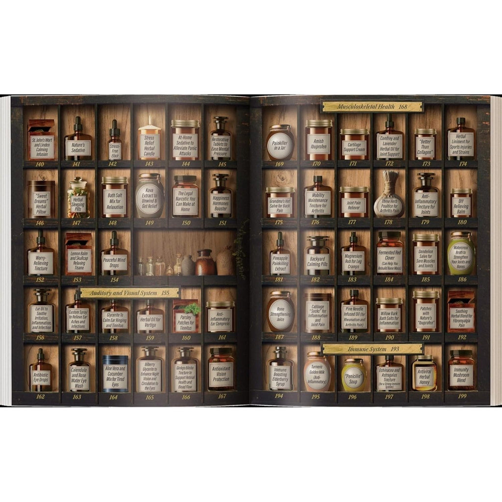 Forgotten Home Apothecary Book by Dr Nicole Apelian – 250 Natural Herbal Remedies 288 Full-Color Pages Step-by-Step Instructions Photos & Dosages for Home Healing
