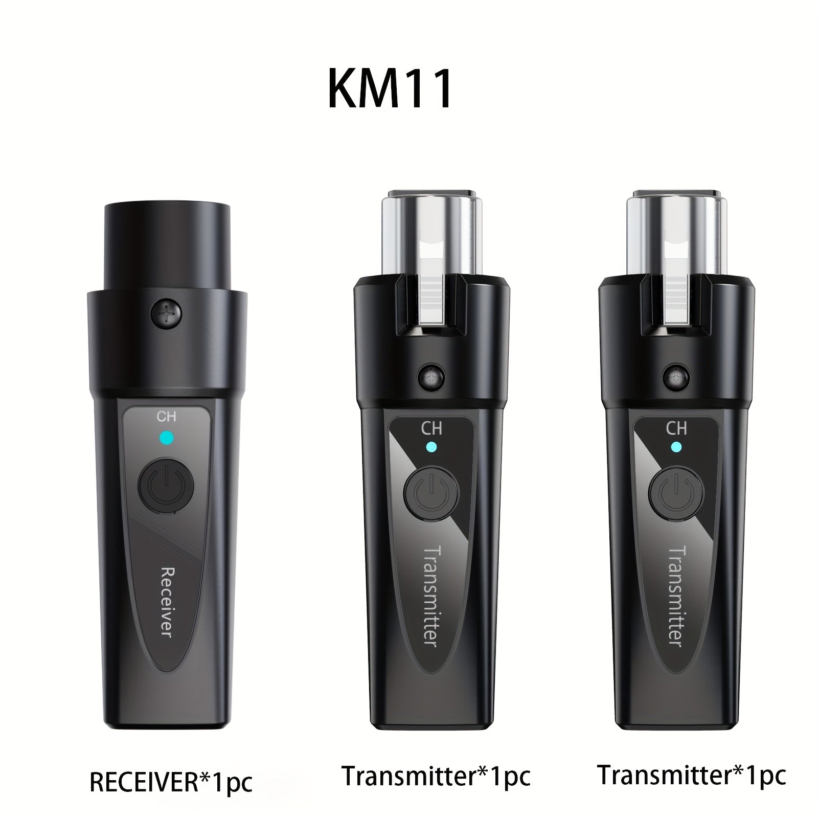 XLR Wireless Microphone System 2.4GHz – Rechargeable Plug & Play Wireless Mic Adapter with 30M Range, Low Latency, USB-C Charging for Dynamic Mics, Live Broadcasting & Guitar Audio
