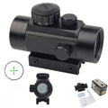 Tactical Red Green Dot Rifle Scope 1x40mm Reflex Sight – Aluminum Alloy Reflector Optic, Fits 20mm Picatinny Weaver Rail & 11mm Dovetail Rail – for Hunting, Shooting & Tactical Use