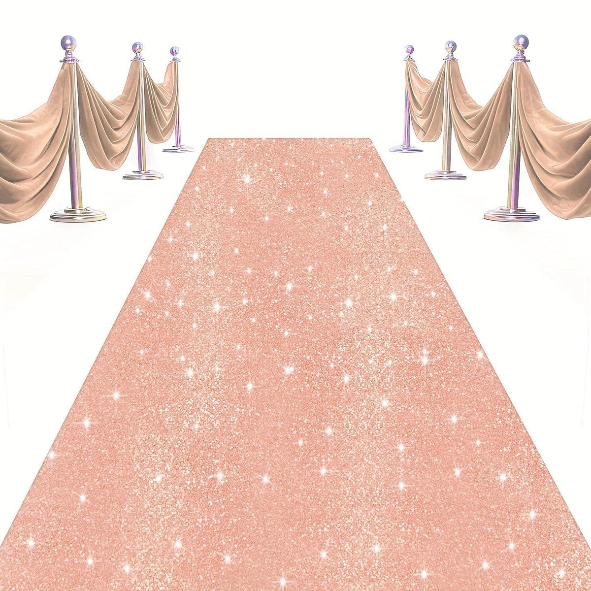 Sequin Aisle Runner 2x15FT Glitter Wedding Carpet Runner 12 Colors for Wedding Ceremony Bridal Shower Party Decoration Outdoor Indoor