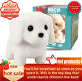 Interactive Robotic Plush White Labrador Puppy Toy Walks Barks Wags Tail Realistic Electronic Pet Dog Gift Box Kids Birthday Christmas Holiday Gift Boys Girls Ages 3 and Up