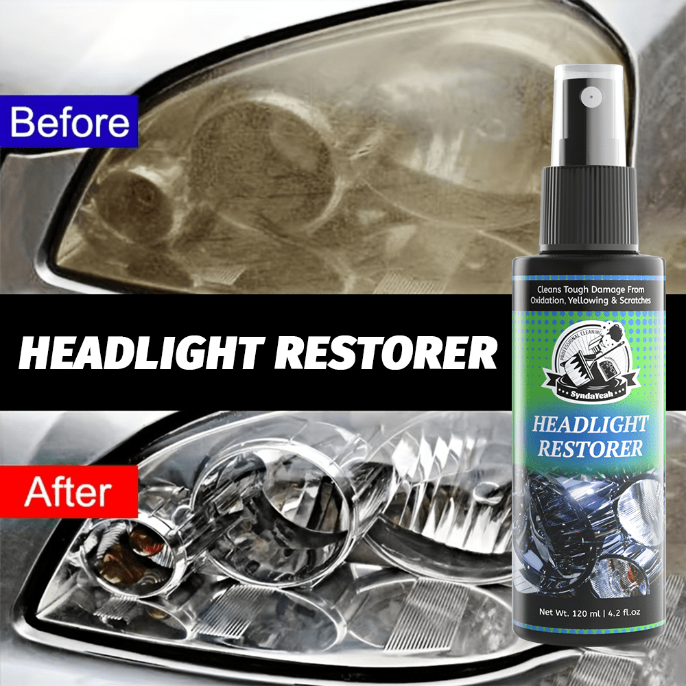 Headlight Restoration Kit Complete Care Solution – Removes Oxidation, Yellowing & Discoloration, Restores Clarity & Gloss, UV Protective Coating for Cars Trucks SUVs – DIY Headlight Lens Repair Set