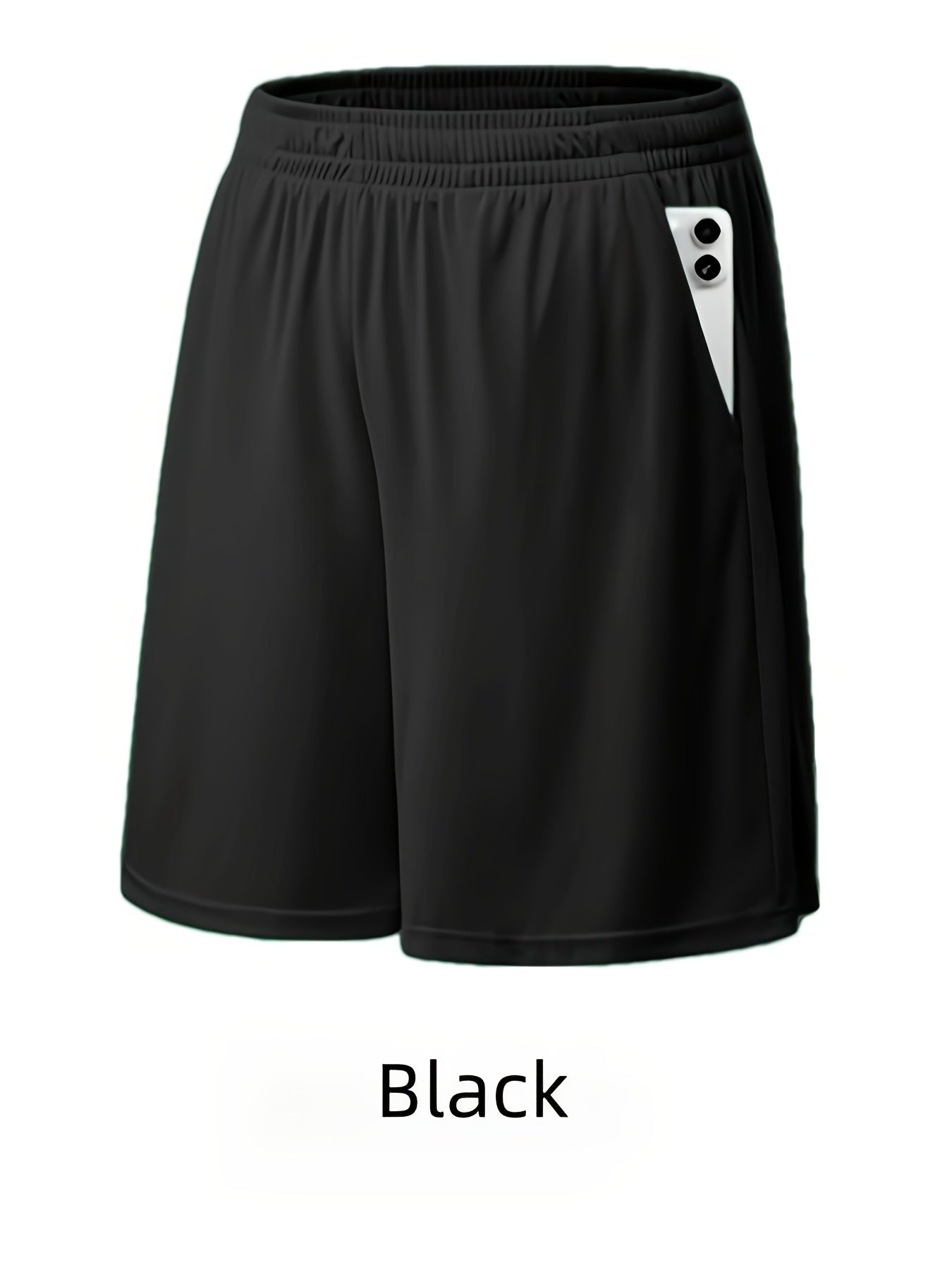 Men's Quick-Dry Athletic Shorts with Pockets & Adjustable Waistband – Lightweight Loose-Fit Training Running Gym Shorts for Men & Teens, 100% Polyester, Solid Colors, Machine Washable, 10-Pack Wholesale
