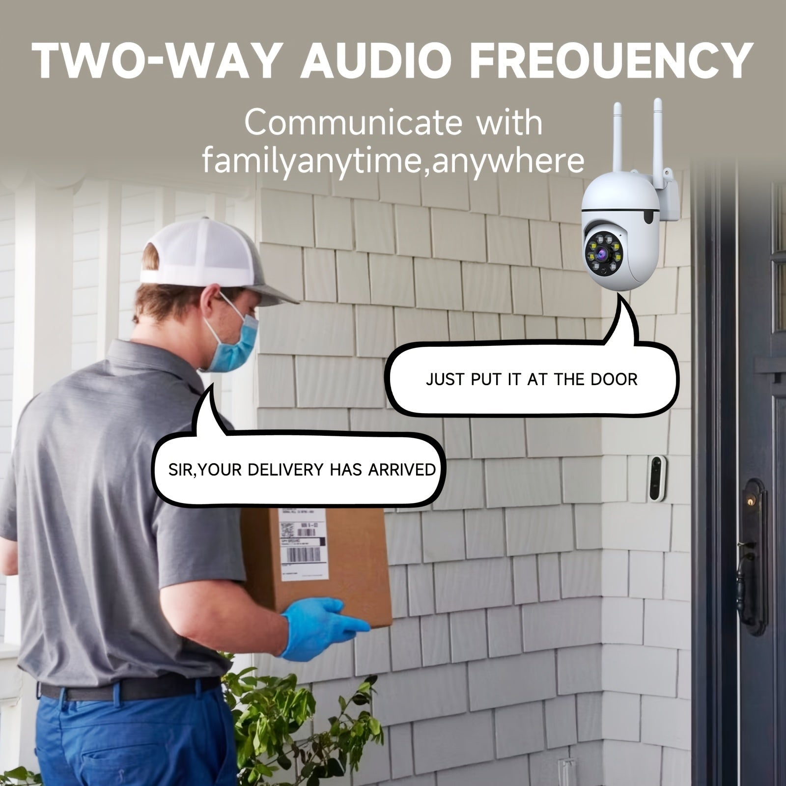 2-Pack 2K QHD WiFi Security Camera PTZ 355° Pan – Dual-Band 2.4G/5G AI Motion Detection & Tracking Color Night Vision Two-Way Audio Cloud & SD Storage Baby Pet Monitor Indoor Home Surveillance