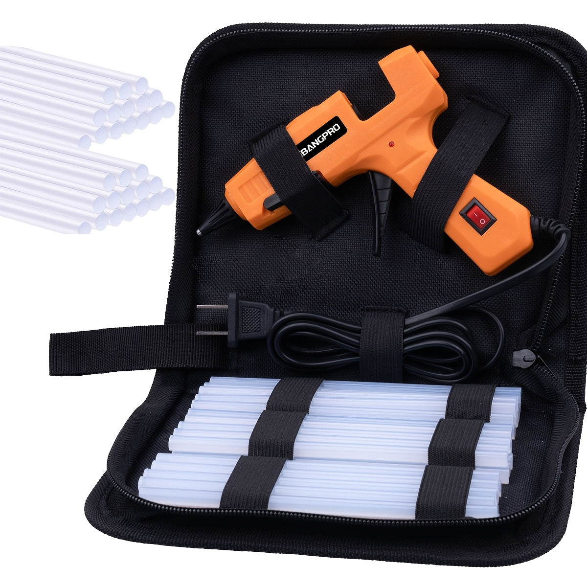 30W Hot Melt Glue Gun Kit with 30 Glue Sticks 7x150mm – Fast Heating Electric Glue Gun for School Arts Crafts DIY Projects Home Repairs Fabric Wood Plastic Foam – Multiple Color Options Beginner Friendly