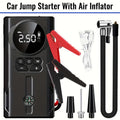 7000A Portable Jump Starter with Air Compressor – 8-in-1 Car Battery Booster, 150PSI Auto-Stop Tire Inflator, Power Bank, LED Emergency Light – Fits Gas up to 9L & Diesel up to 8.5L, 12V Vehicles
