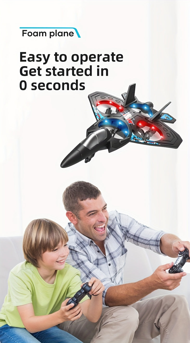 Beginner RC Drone with Height Hold & Remote Control – Rechargeable Mini Quadcopter for Kids & Adults, Indoor Outdoor Flying Toy Gift, Black Blue Red