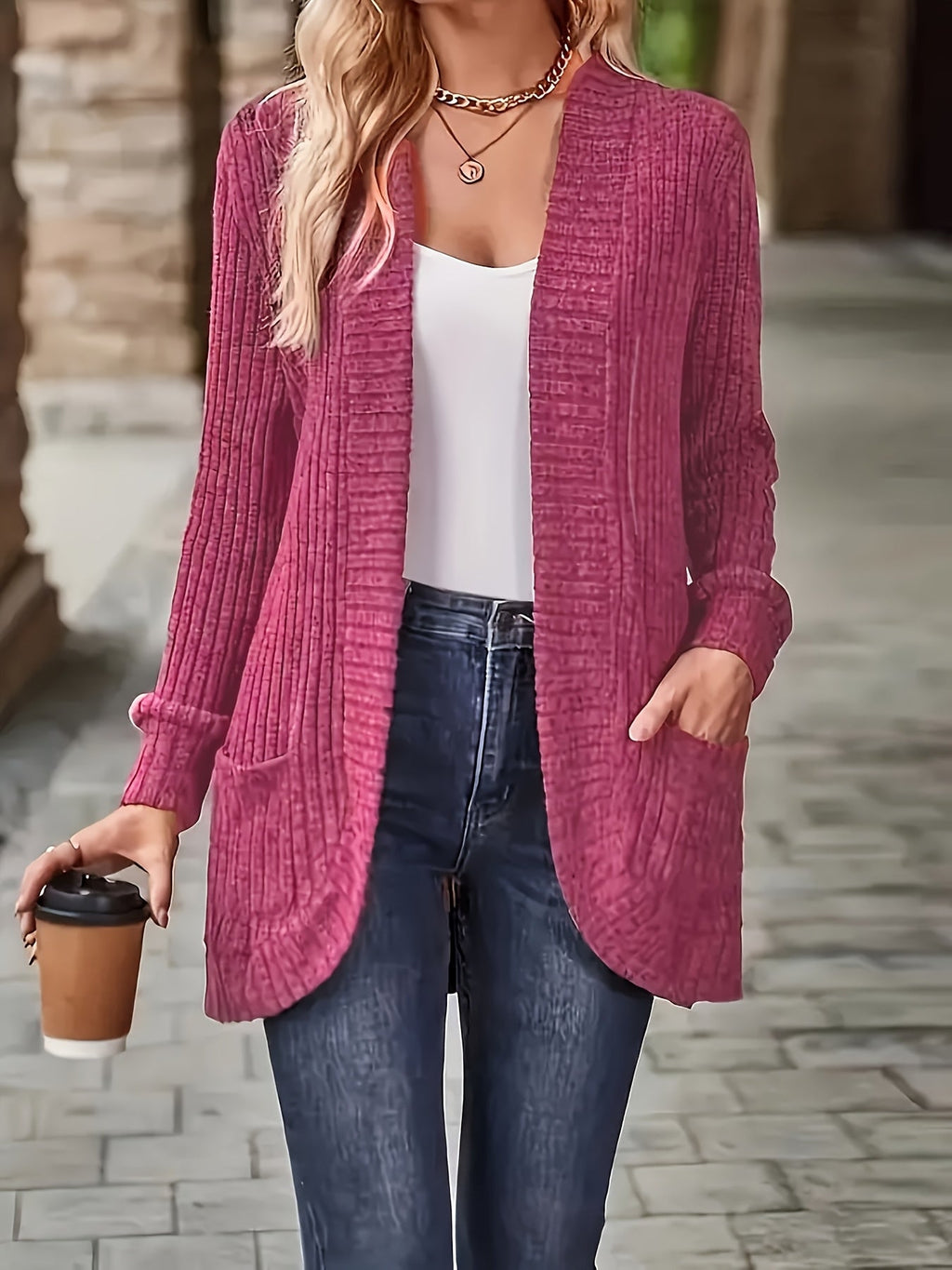 Loose Casual Long Sleeve Blouse Women Solid Color Pocket Splicing Relaxed Fit Top 10 Colors S-XXL Spring Fall Everyday