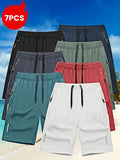 Men's Quick-Dry Athletic Shorts with Pockets – Lightweight Drawstring Gym Workout Shorts for Running, Training & Casual Wear, 7 Colors, Sizes S-XXL, Embossed Comfort Fit