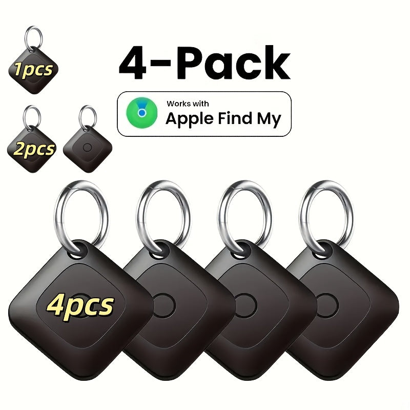 Real-Time GPS Tracker Global Coverage Anti-Loss Location Finder for Cats Dogs Keys Wallets Luggage Bags Android & Universal Version 1-Pack or 4-Pack Compact Lightweight Black | Nova Mart