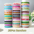 20-Piece 8mm Handcrafted Boho Glass Bead Bracelet Set for Women – Colorful Elastic Stackable Bangles Multi-Layer Beach Summer Jewelry Vacation Party Daily Wear Birthday Gift