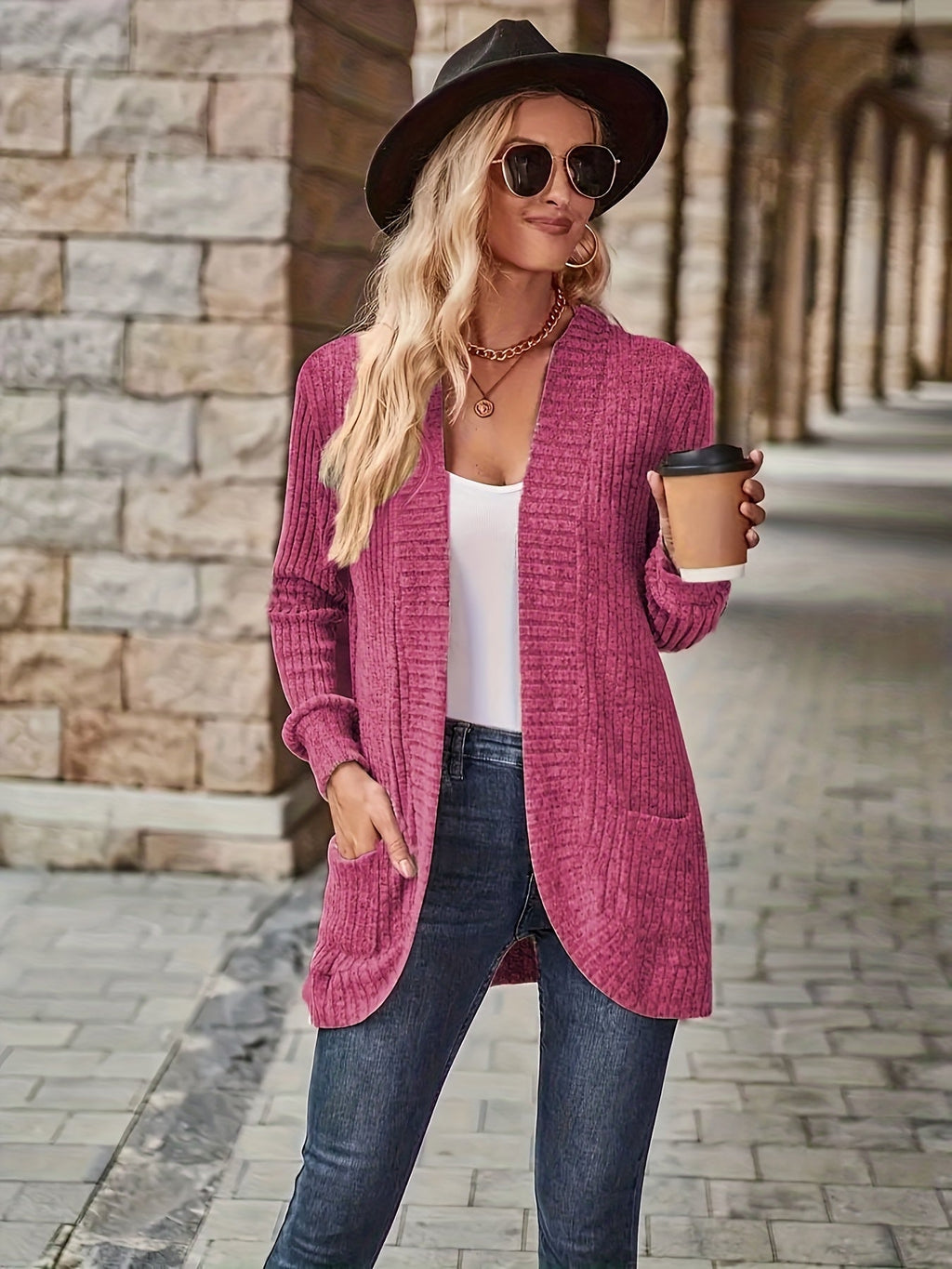 Loose Casual Long Sleeve Blouse Women Solid Color Pocket Splicing Relaxed Fit Top 10 Colors S-XXL Spring Fall Everyday