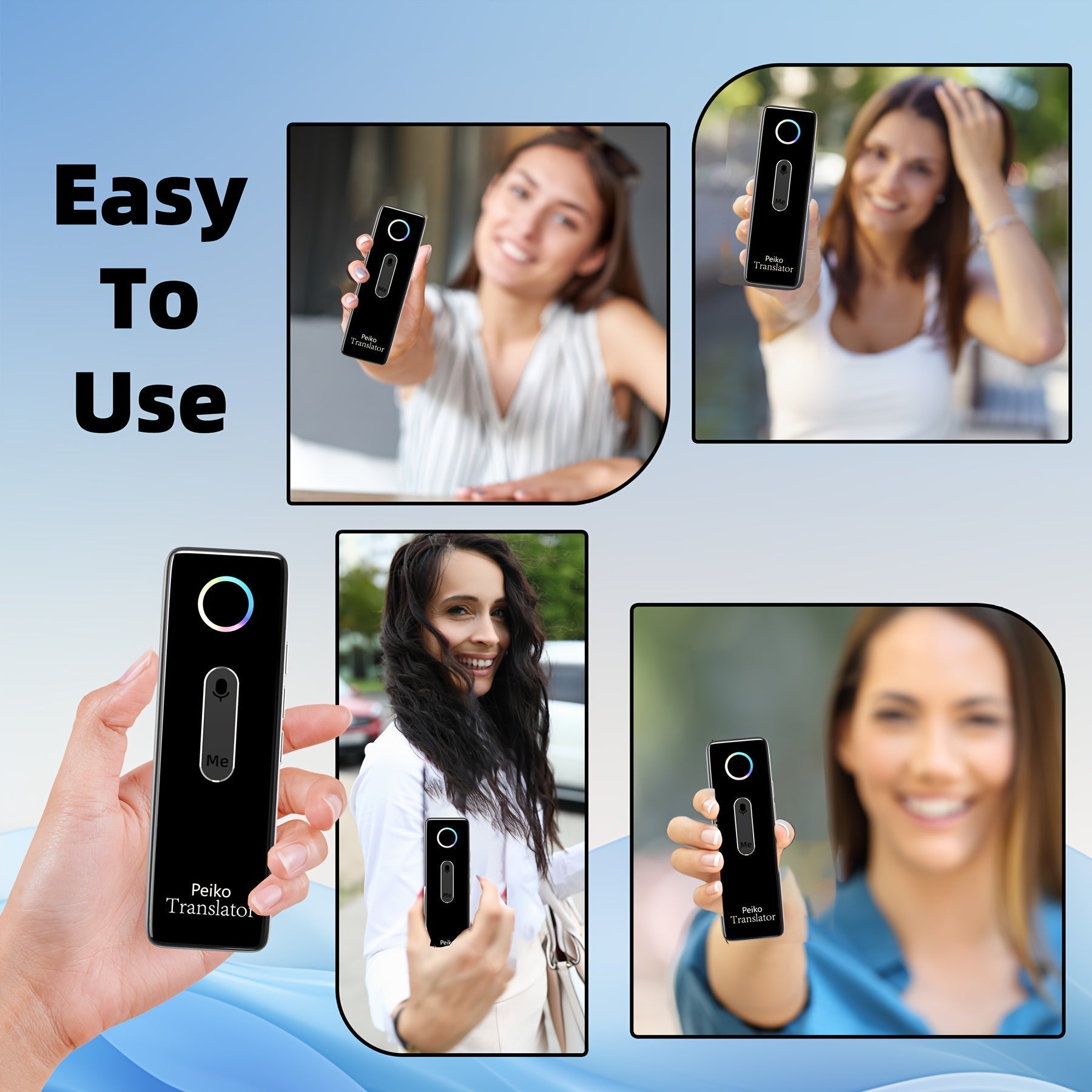 Trbox X9 Portable Language Translator Device – Two-Way Instant Voice Translation 136 Languages, WiFi & Offline Support, AI-Powered High Accuracy Translator for Travel Business Learning