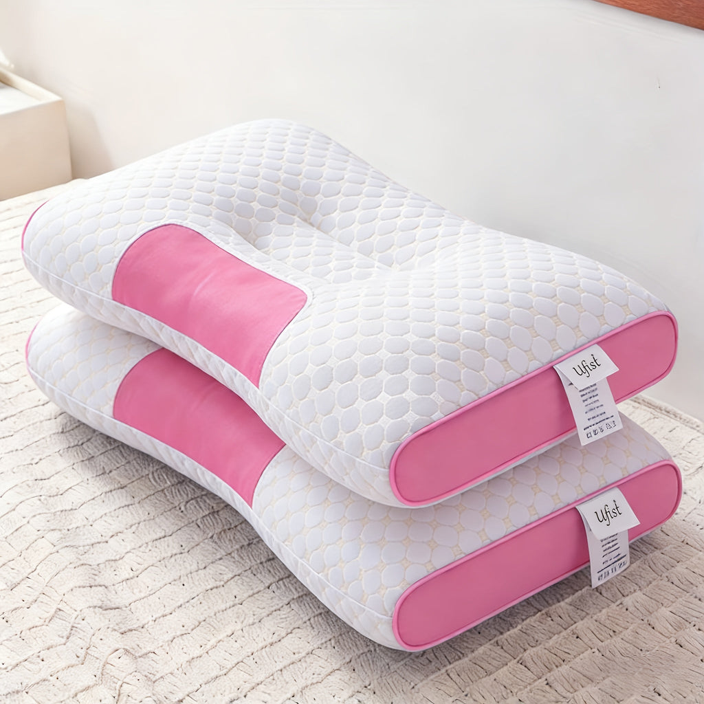 Bed Pillows 2-Pack Ultra-Soft Neck Support Pillow Inserts with Removable Machine-Washable Covers – Breathable All-Season Deep Sleep Bedroom Comfort, 7 Colors, Perfect Housewarming Gift
