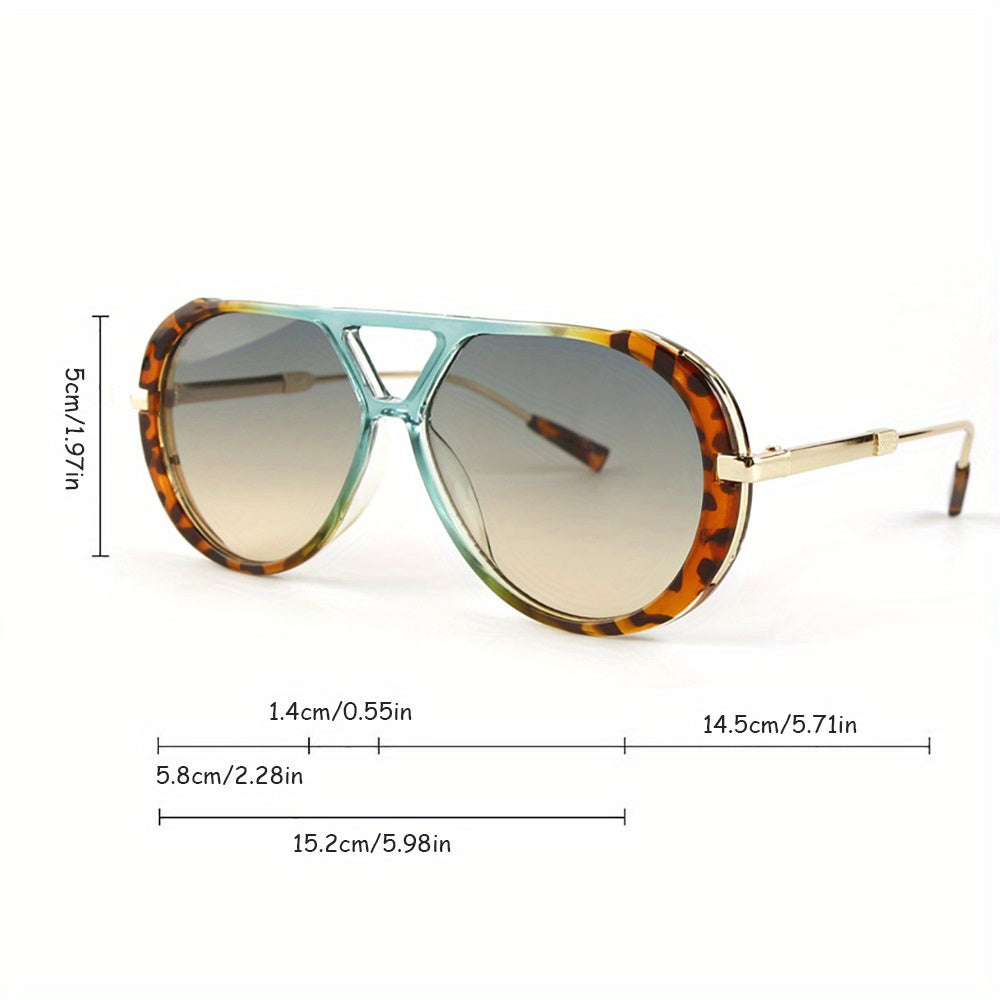 Round Double Bridge Colorful Sunglasses for Women – Retro Circle Frame UV Protection Shades for Summer Festivals Beach Vacation Trendy Eyewear Gift