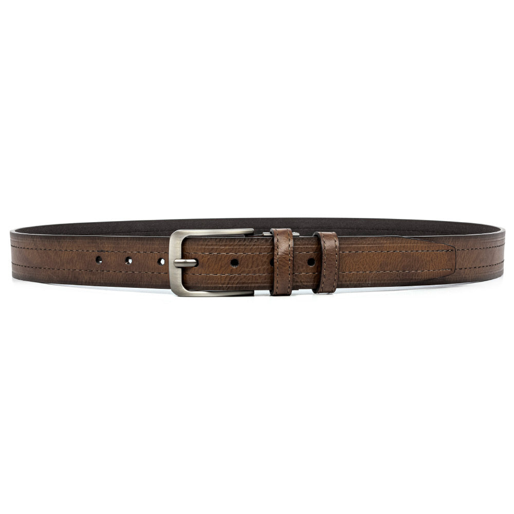 Genuine Cowhide Leather Belt for Men 2 Pack with Gift Box – Adjustable Pin Buckle Classic Vintage Jeans Belt Sizes 30–52 Inch, Perfect Father's Day Birthday Christmas Gift for Him