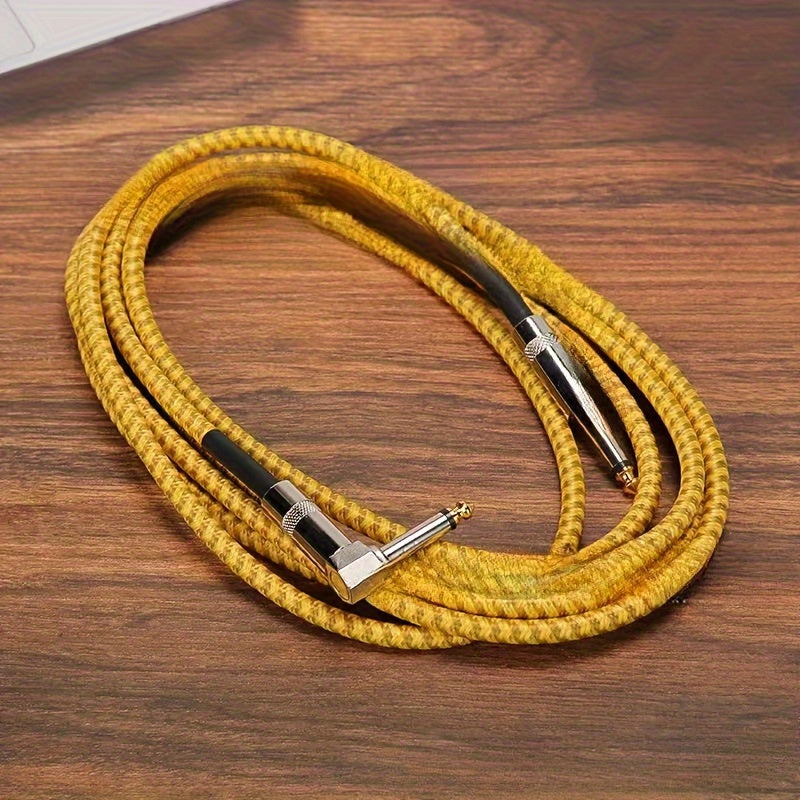 Electric Guitar & Bass Instrument Cable - Noise-Free High-Fidelity 1/4 Inch TS Plug, Durable Flexible Amplifier Cord for Electric Guitar, Bass, Keyboard & Amp, Multiple Lengths & Color Packs