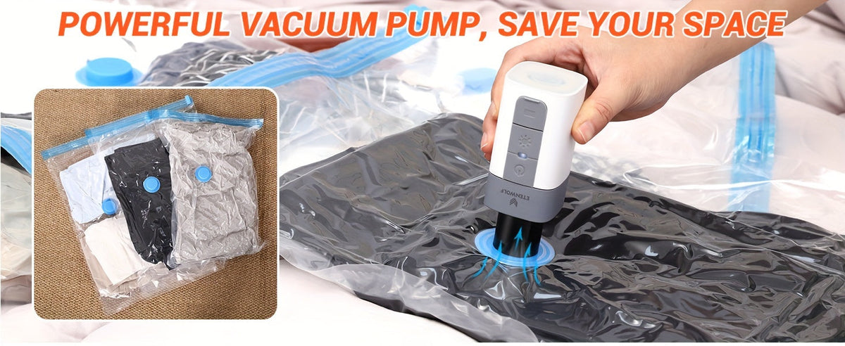 Portable Electric Air Pump 3200mAh – Fast Inflation & Deflation, Air Compressor for Air Mattresses, Pool Floats, Swimming Rings & Storage Bags, Compact Lightweight with Backpack Attachment for Camping & Outdoor