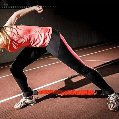 Boxing Resistance Band Set 12pcs 150lb | Heavy-Duty MMA Training Straps | Leg & Arm Strength Trainer for Home Boxing Taekwondo Kickboxing | Full Body Workout | Black & Red