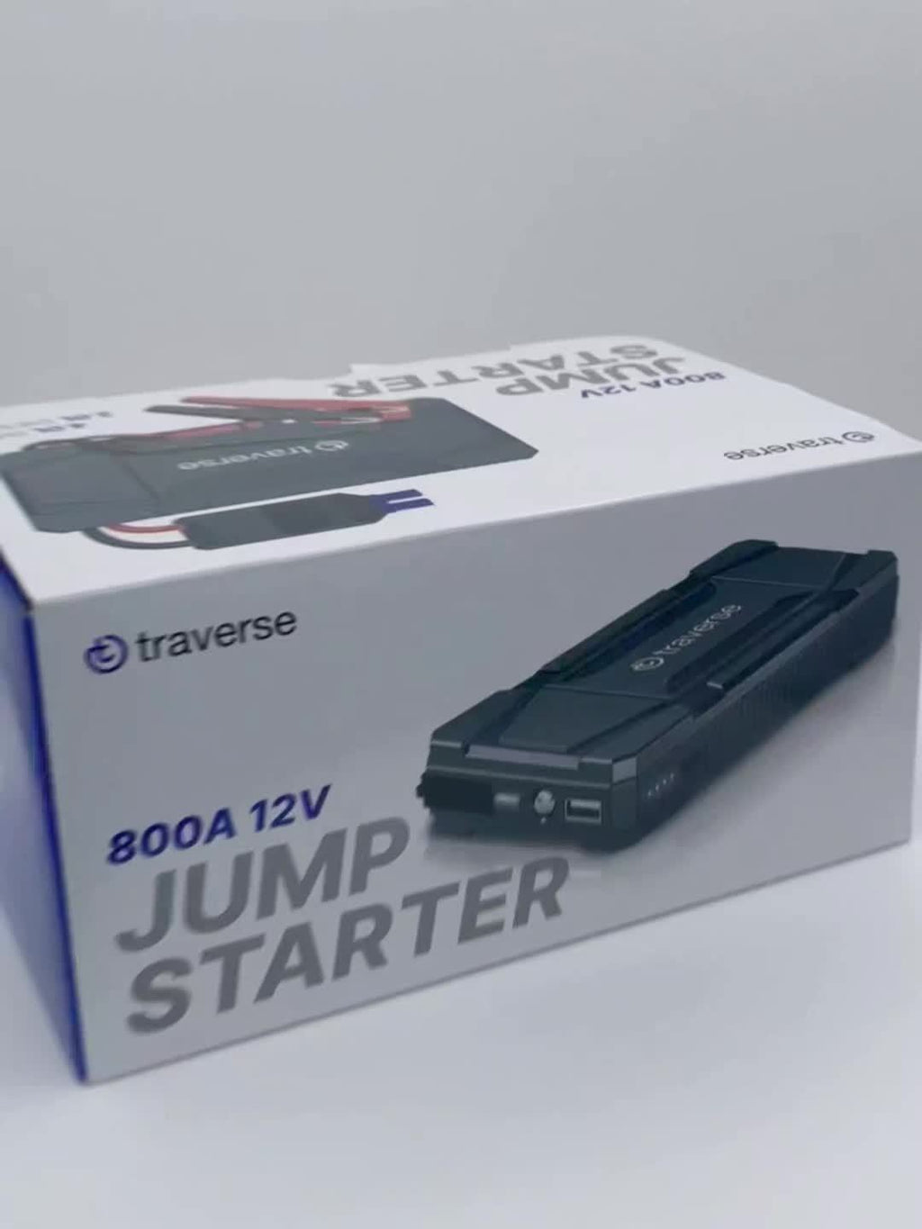 1000A Peak Car Jump Starter 12V Portable Battery Booster Jump Box with USB Charge Ports, LED Flashlight & 6400mAh Power Bank for Gas & Diesel Cars, Trucks, SUVs – Emergency Car Battery Starter