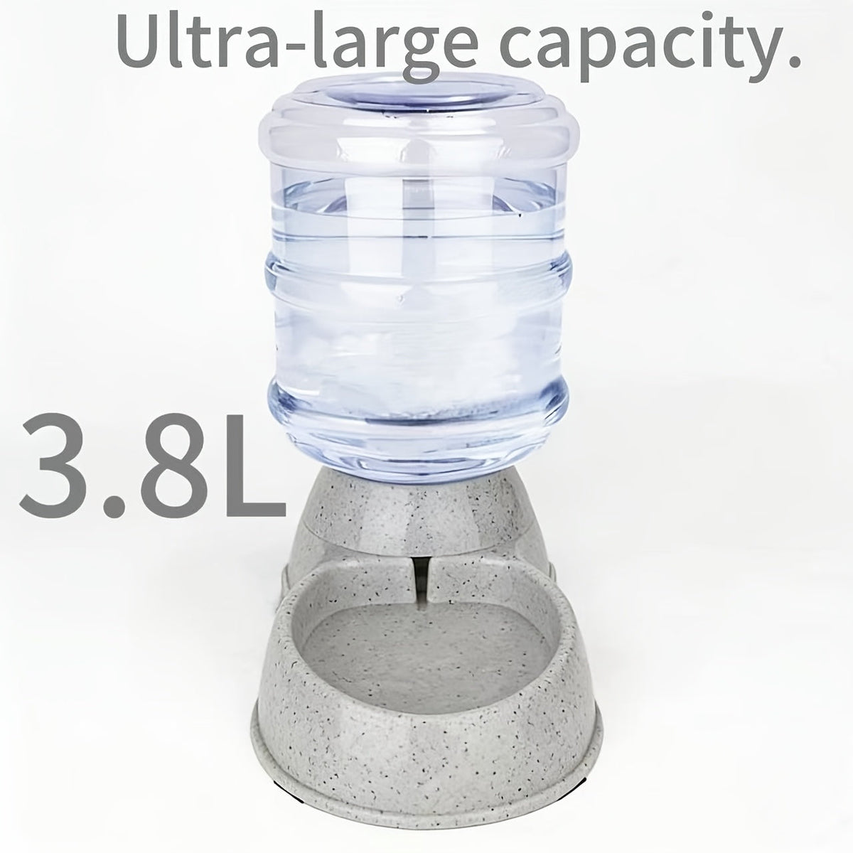 Automatic Gravity Pet Feeder and Water Dispenser 1 Gallon 3.8L - No Battery BPA-Free PP, Hands-Free Gravity Feeding Station for Cats and Small Medium Dogs, Perfect Pet Gift