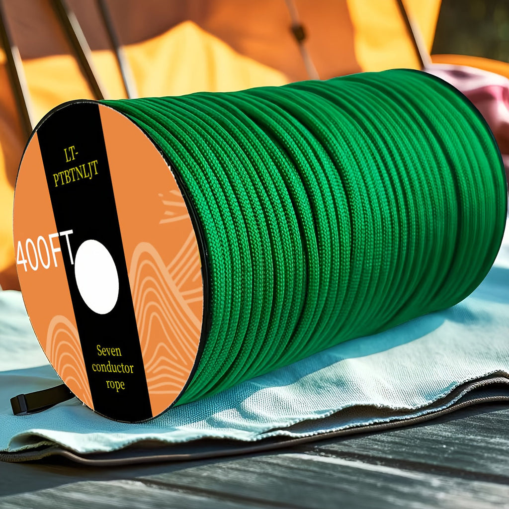 7-Core Paracord Rope for Camping Hiking Survival – Multi-Purpose Nylon Tent Rope for Tie-Down Hanging Bracelet Keychain Backpack Lashing, 30M 50M 100M Vivid Colors