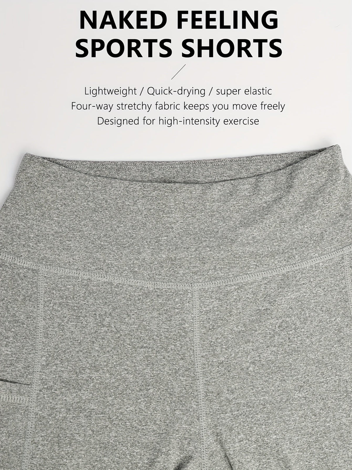 Women's High-Waisted Yoga Shorts 4-Pack Butt-Lifting 5-Pocket – Mid-Stretch Breathable Seamless Workout Shorts for Summer Yoga, Pilates & Gym Training (Red, Black, Gray, Navy Blue)