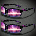 Women's Polarized Semi-Rimless Sunglasses 2-Pack – TAC Mirror Coating Anti-Glare Lenses in Starry Purple & Dreamy Pink, Stylish Everyday Fashion Eyewear Gift Set for Women