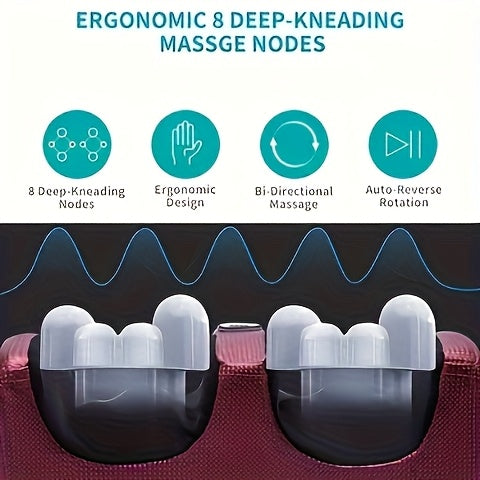 Electric Foot Massager with Heat Deep Kneading & Air Compression – Shiatsu Leg Foot & Arm Massager for Home & Office Use, Multiple Models with Foot Covers Included, Pain Relief & Circulation