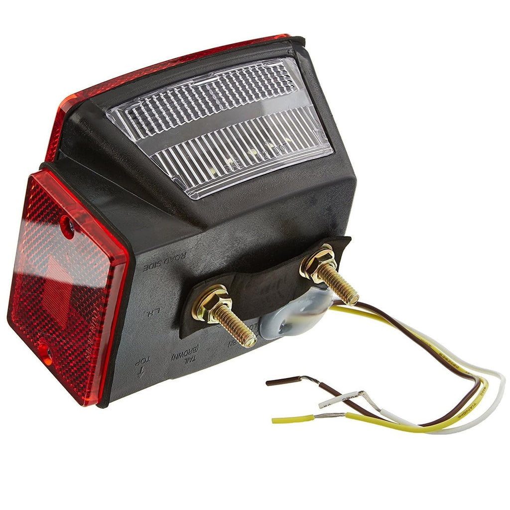 12V LED Trailer Lights Kit Stop Tail Turn Signal License Plate Light for Trailers Under 80 Inch Square LED Tail Lights for Boat Trailer Truck RV Camper Marine with Wiring Kit Options