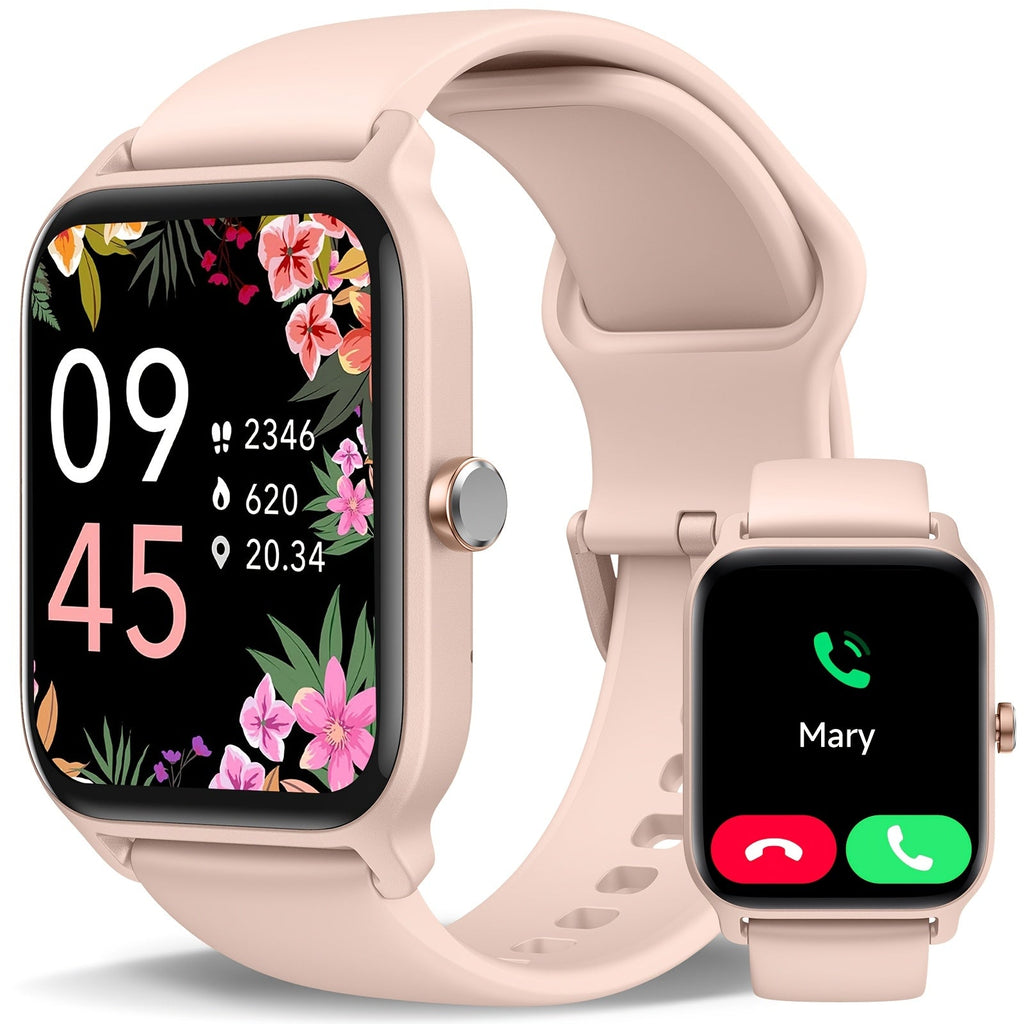 FAWEIO Smart Watch with Alexa & Wireless Calling – 1.8" HD Touchscreen Fitness Tracker, 100+ Sports Modes, Heart Rate SpO2 Sleep Monitor, Compatible with iPhone & Android for Women & Men