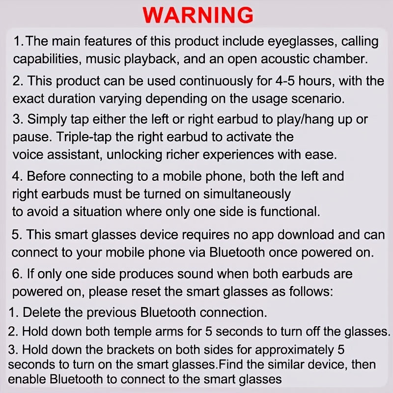 Bluetooth Smart Glasses Touch Controls Open Ear Audio – Integrated Mic Hands-Free Calls & Music UV Protection Polarized Lens for Outdoor Sports, Driving & Everyday Wear