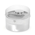 Automatic Pet Water Fountain 1.3 Gallon 5L Large Capacity Splatter Guard Cleaning Kit USB Low Voltage Multi-Filter Options for Dogs Cats Multiple Pets White