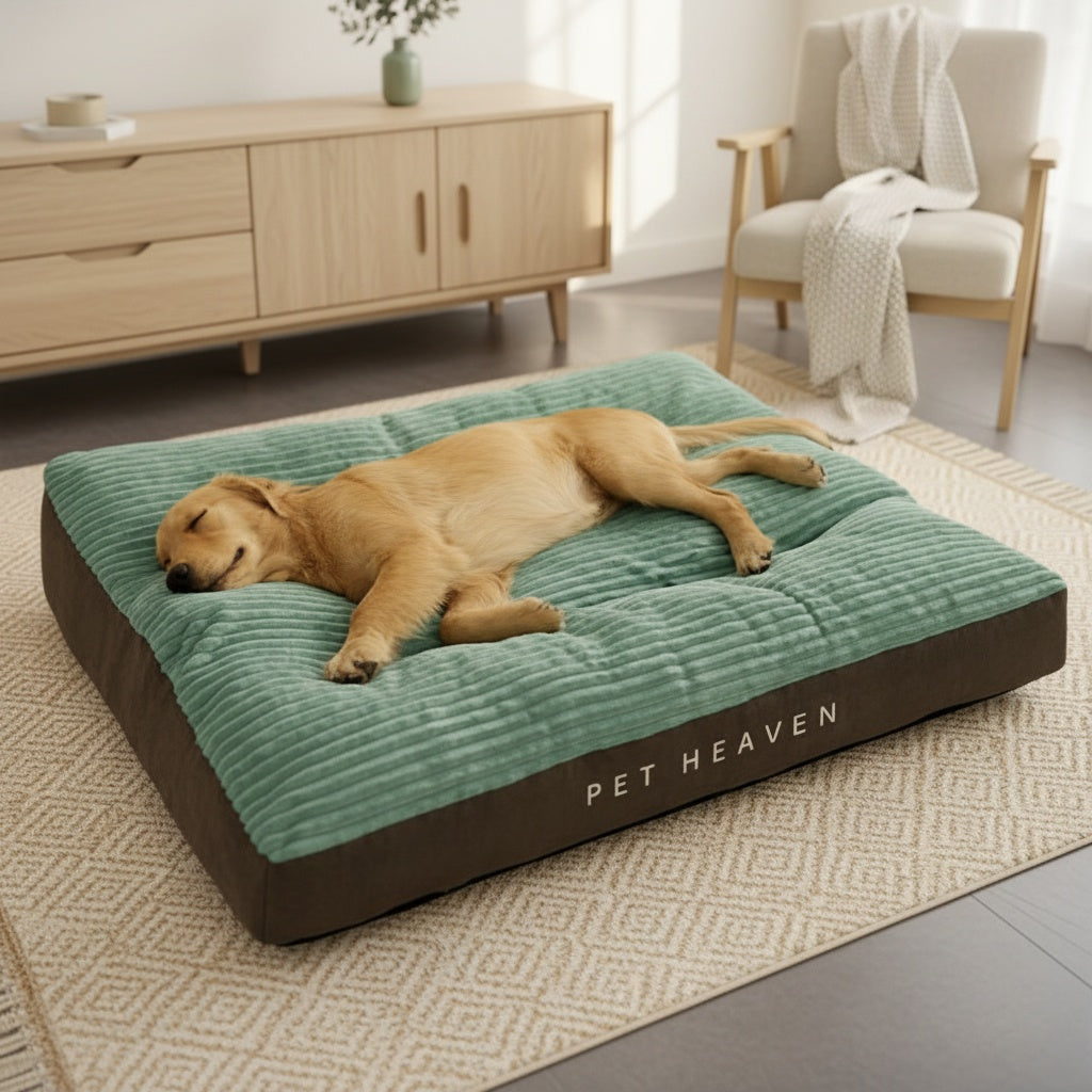 2XL Orthopedic Dog Bed for Large Breeds – Washable Removable Cover, Polyester Fiber Fill, Non-Slip Bottom, All Season Comfort Lounge Pad for Big Dogs