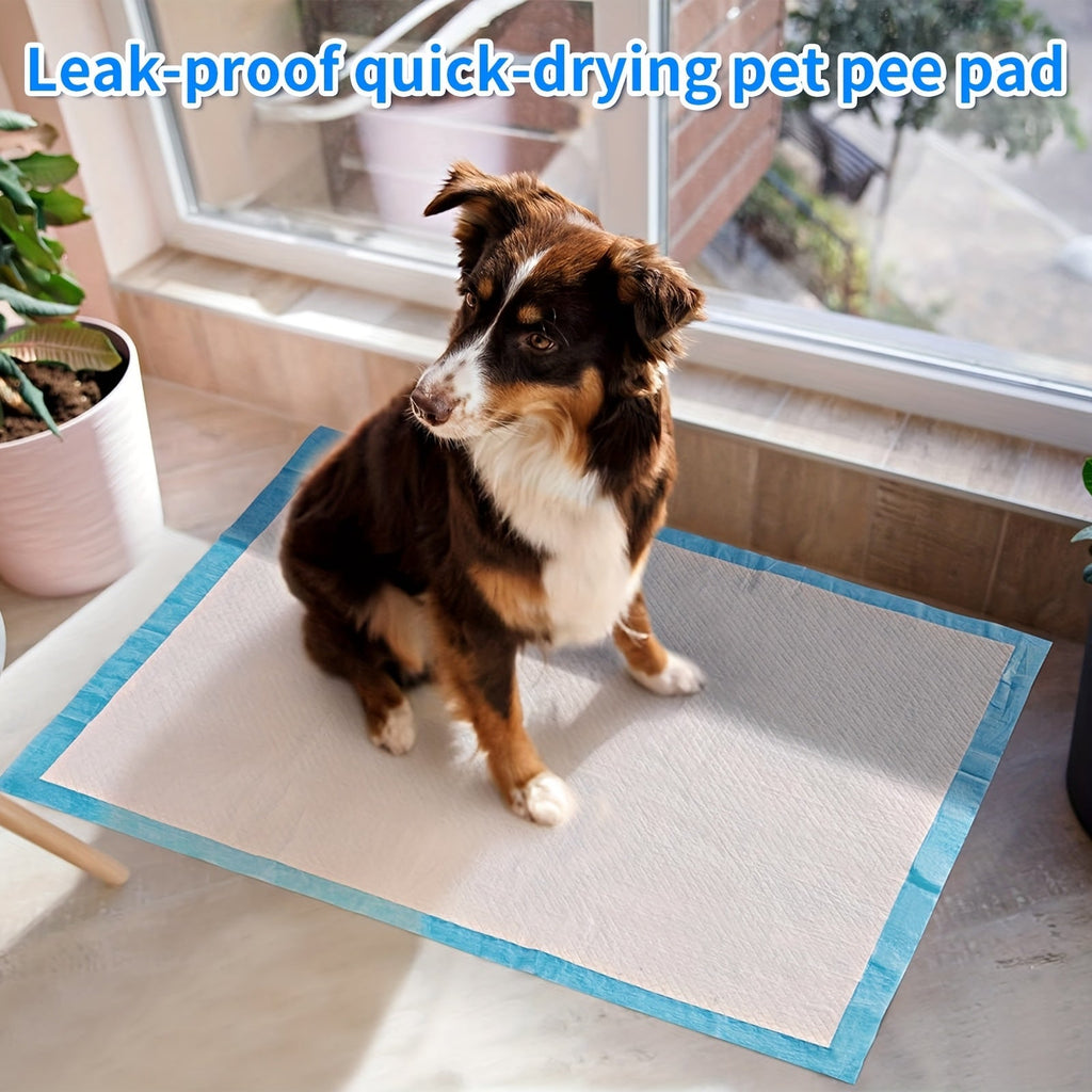 Super Absorbent Dog Pee Pads 23.6x23.6 Inch for Puppy Training & Indoor Pet Toilet Use – Leak-Proof Odor-Control Training Pads, 50/100/200/400 Count Bulk Value Packs