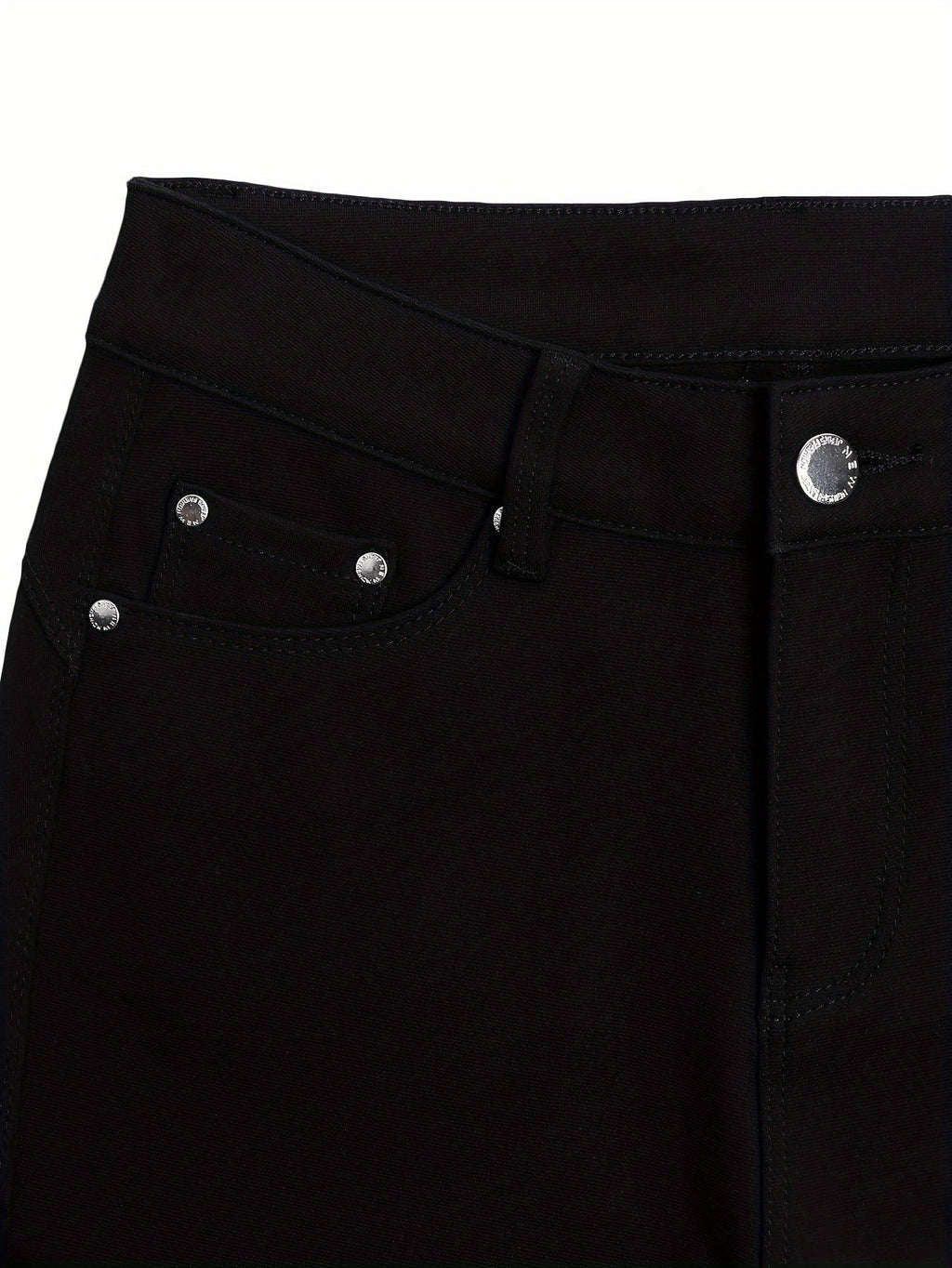 High Waist Stretch Skinny Jeans Women Metal Button Detail Street Style Slim Fit Denim Pants 10 Colors S-XXL