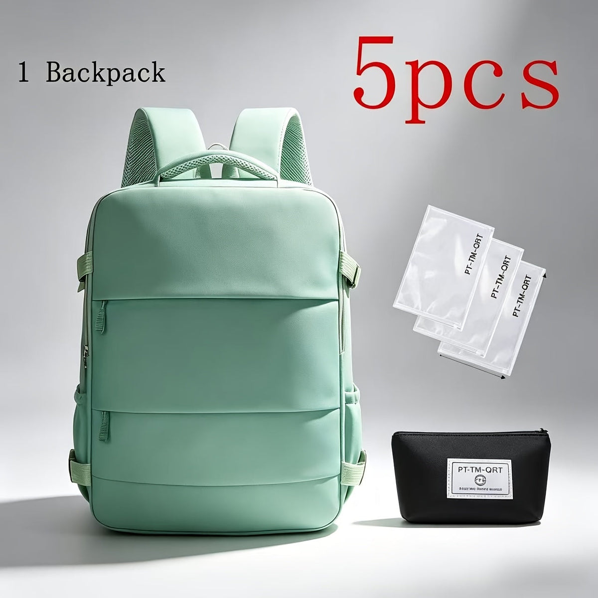 Large Capacity Travel Backpack with Shoe Compartment 180° Opening – Multi-Pocket Unisex School & Business Bag in Light Blue Pink Grey Blue White for Men & Women