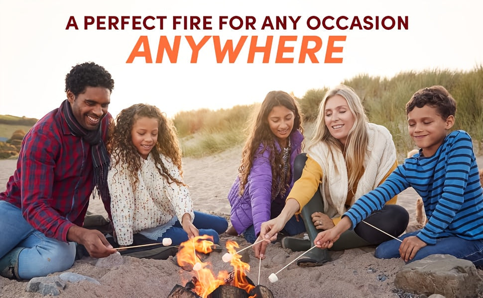 Waterproof Odorless Fire Starter Squares Bulk Pack – 6-Minute Burn Charcoal Firestarter Cubes for Campfire BBQ Grill Fireplace Wood Stove Fire Pit, No Kindling Needed, 32 64 128 192 Piece Options