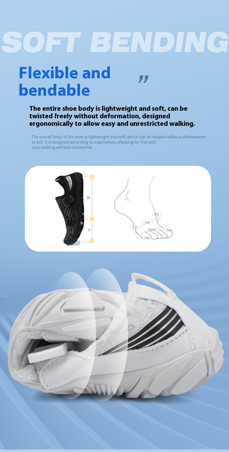 Slip-On Barefoot Water Shoes for Women Cushioned Arch Support – Lightweight Quick-Dry Sneakers for Yoga Beach Swimming Water Sports Gym, Multi-Functional Sole, 7 Colors US 5 to 12.5