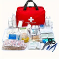22-Piece Portable First Aid Kit for Car Travel Camping Hiking Compact Emergency Medical Rescue Kit with Bandages Gauze Antiseptic Wipes for Home Office Outdoor Adventures Lightweight Zip Bag