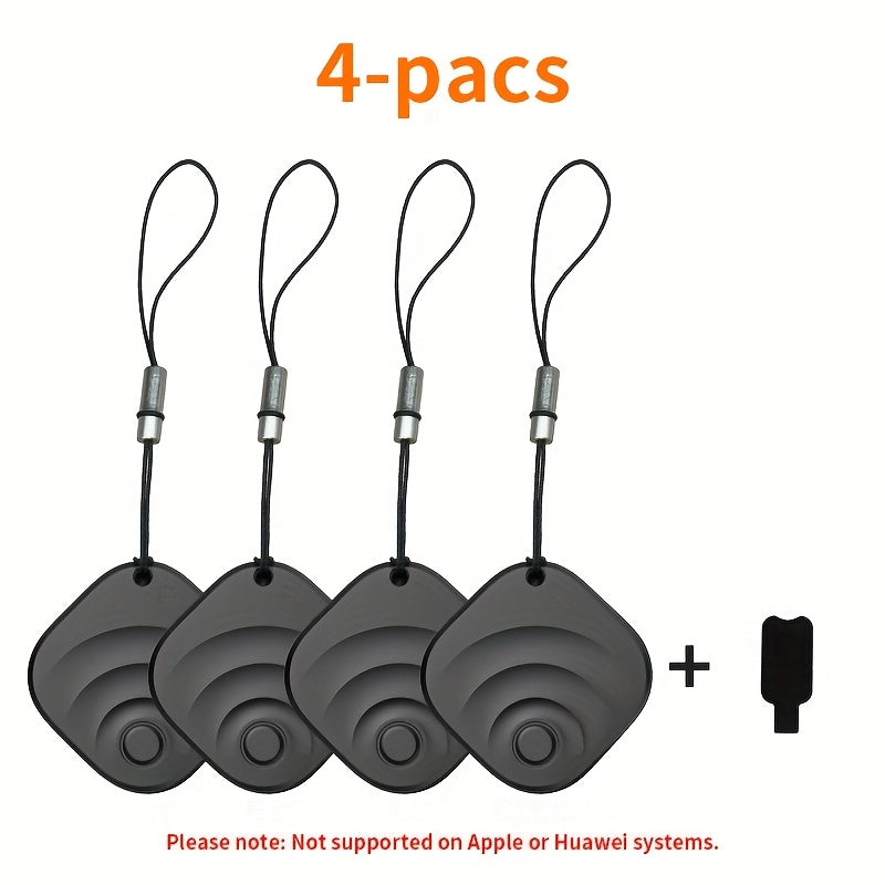 Real-Time GPS Tracker Global Coverage Anti-Loss Location Finder for Cats Dogs Keys Wallets Luggage Bags Android & Universal Version 1-Pack or 4-Pack Compact Lightweight Black | Nova Mart