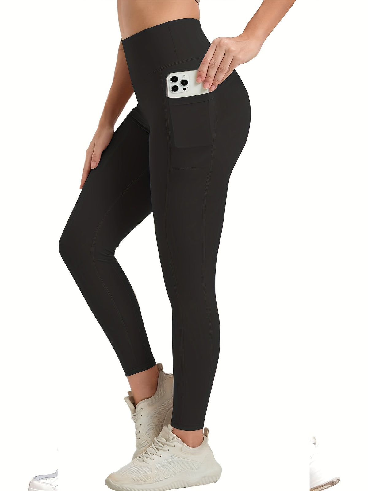 Women's High-Waisted Yoga Leggings 10-Pack Buttery Soft Stretch Full-Length Workout Pants with Pockets – Running Gym Athletic Wear S-XXL