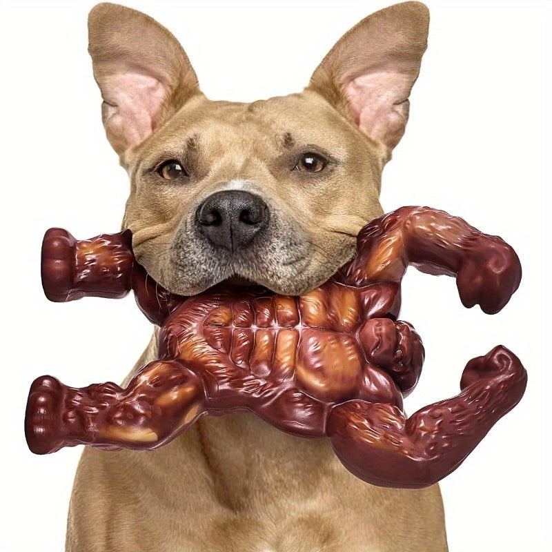 Durable Dog Chew Toy for Medium Large Dogs Unbreakable Beef Flavor Rubber Chew Stick Safe Teething Gum Health Training Toy for Aggressive Chewers by KYLINSURE Long-Lasting
