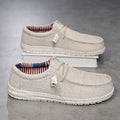 Men's Plus Size Breathable Vintage Canvas Loafers Low-Top Casual Sneakers Round Toe Slip-On Shoes for Outdoor Sports Daily Wear All Seasons Beige Black Blue Brown US 7-13