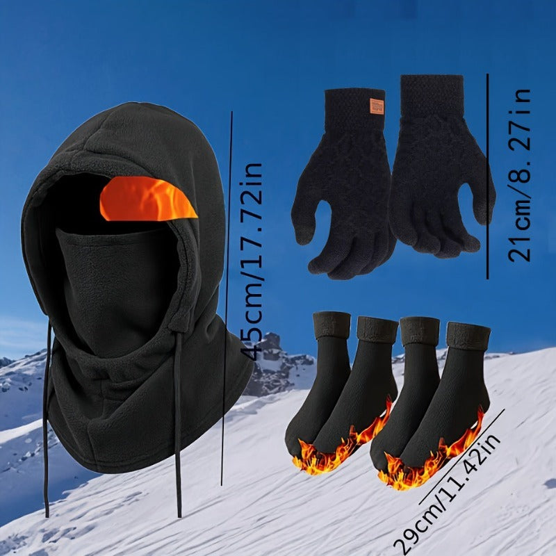 Balaclava Full Face Mask Winter Windproof for Men & Women – Thermal Cold-Proof Ski Cycling Outdoor Headgear with Neck & Shoulder Coverage, Viscose Lined Lightweight Unisex Snow Mask