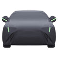 Waterproof Car Cover for Sedan & SUV – All Season UV Protection, Rain, Snow & Dust Shield, Thickened 190T Oxford Cloth, Fits Cars 183–216 Inches, Storage Bag Included – Black