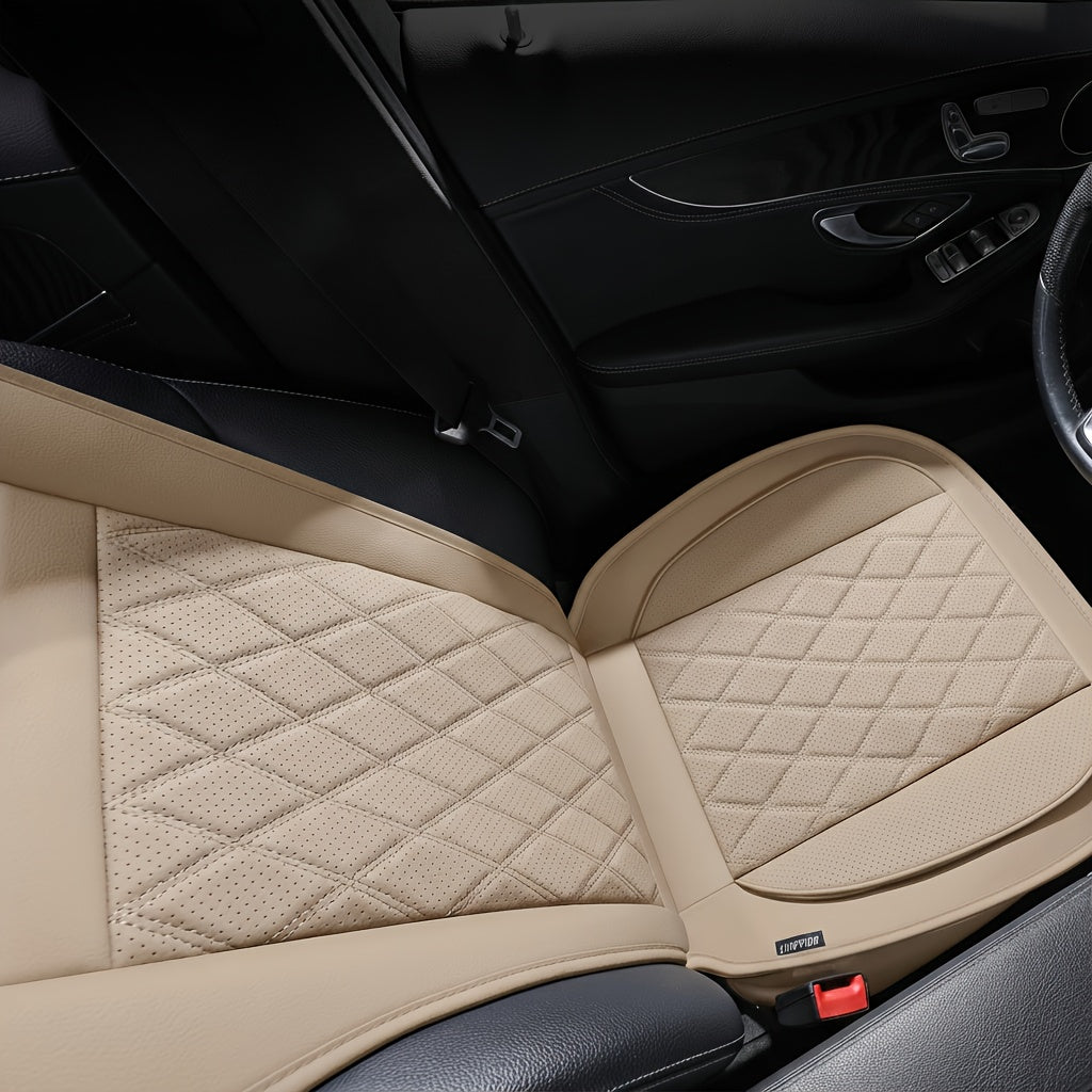 Universal Front Car Seat Covers 2 Pack Full Surround High-Back Bucket Seat Protector Anti-Slip Easy Install for Cars SUVs Trucks Multiple Colors and Styles Aero Wave Luxe Diamond Dynamic Stripe